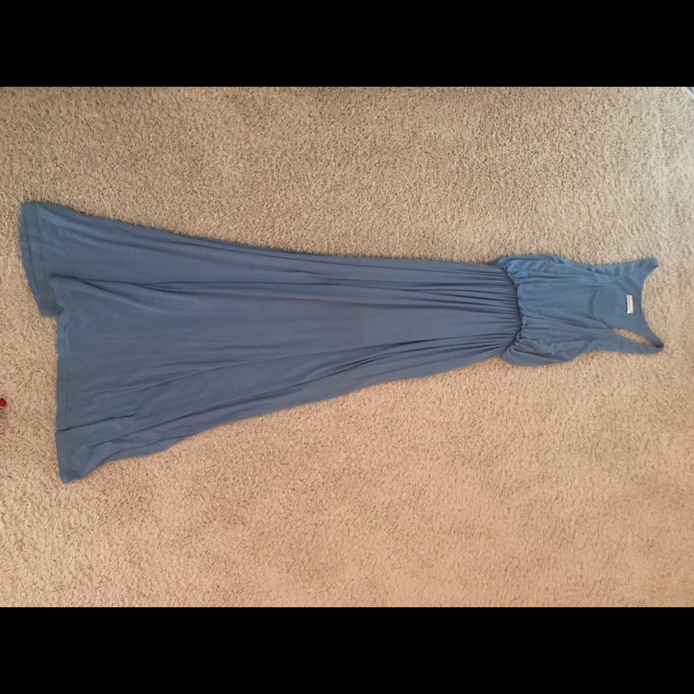 light blue maxi dress